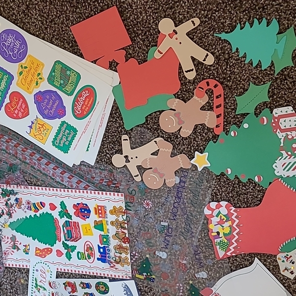 60 Scrapbook Christmas Stickers - Picture 2 of 4